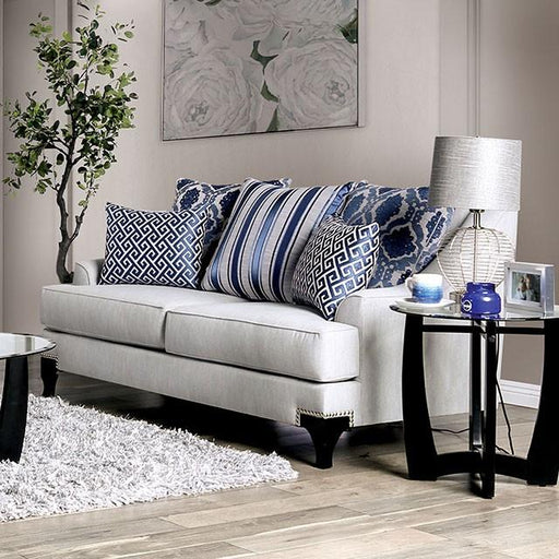 Sisseton Light Gray Love Seat - The Mattress Center (Fresno,CA)