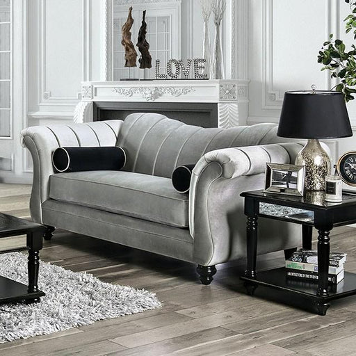 Marvin Pewter Love Seat - The Mattress Center (Fresno,CA)