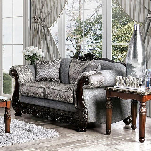 Newdale Gray Love Seat - The Mattress Center (Fresno,CA)