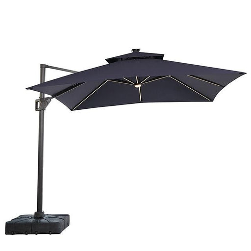 Sano 10 Ft Square Umbrella w/ Double Top w/ LED Light + 37" Large Base - The Mattress Center (Fresno,CA)