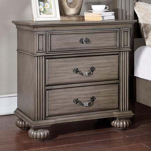SYRACUSE Night Stand, Gray - The Mattress Center (Fresno,CA)