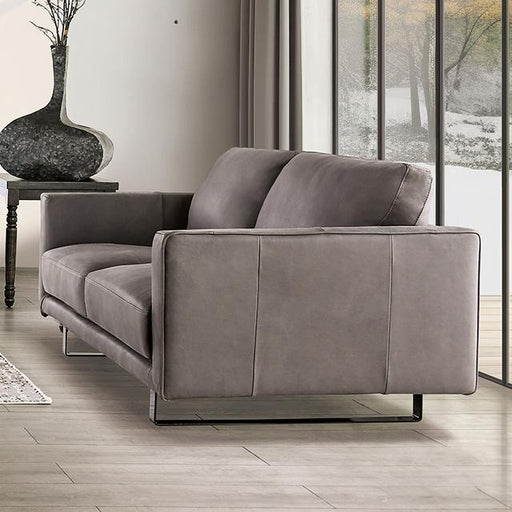 Mezzanotte Loveseat Gray - The Mattress Center (Fresno,CA)