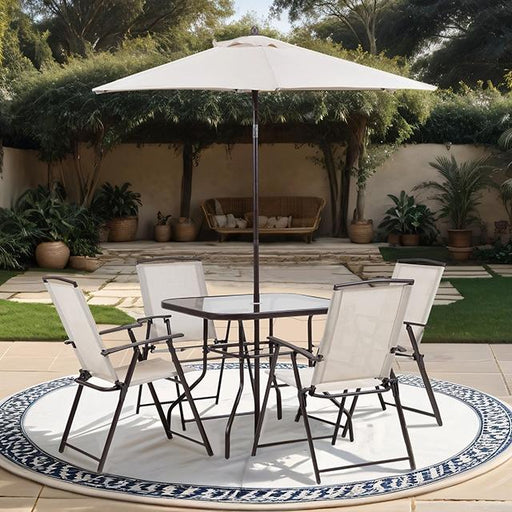 Fallone 7 Pc. Outdoor Dining Set - The Mattress Center (Fresno,CA)
