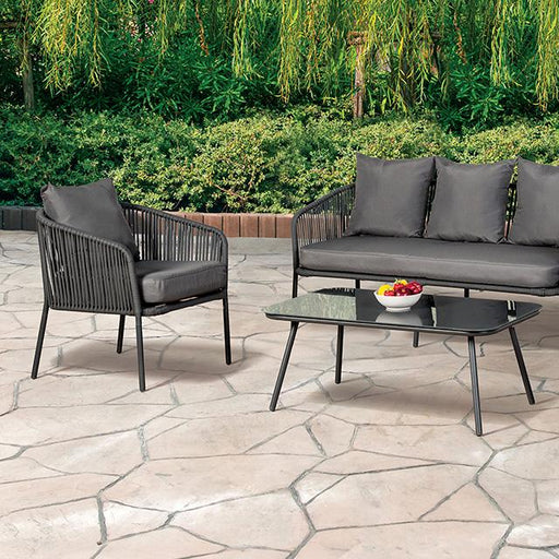 Myesha 4 Pc. Conversation Set - The Mattress Center (Fresno,CA)