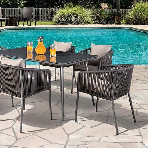 Tushari 8 Pc. Outdoor Dining Set - The Mattress Center (Fresno,CA)