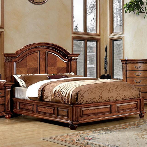 Bellagrand Antique Tobacco Oak Cal.King Bed - The Mattress Center (Fresno,CA)