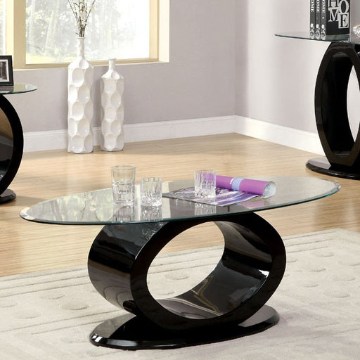 LODIA III Black Coffee Table, Black - The Mattress Center (Fresno,CA)