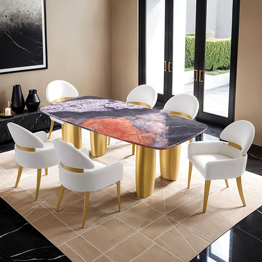 Northolt 7 Pc Dining Table Set - The Mattress Center (Fresno,CA)