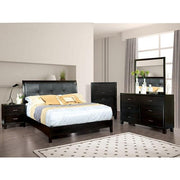Enrico Full Queen Bed Brown, Black, & Cherry - The Mattress Center (Fresno,CA)