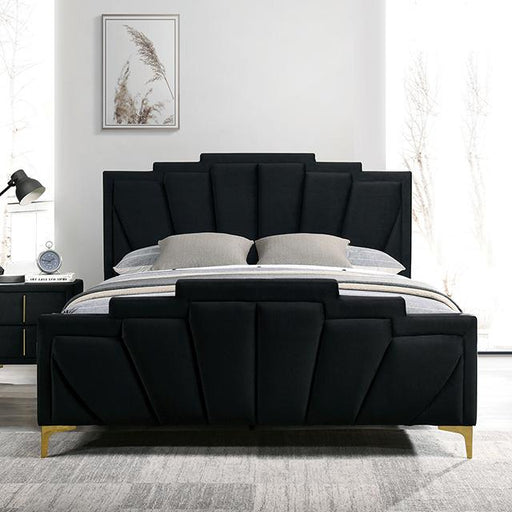 Florizel Bed Black & Red - The Mattress Center (Fresno,CA)
