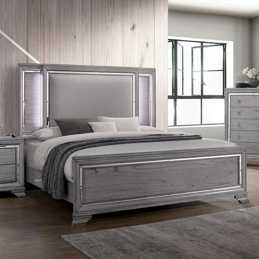 Alanis Light Gray Cal.King, E.King, & Queen Bed - The Mattress Center (Fresno,CA)