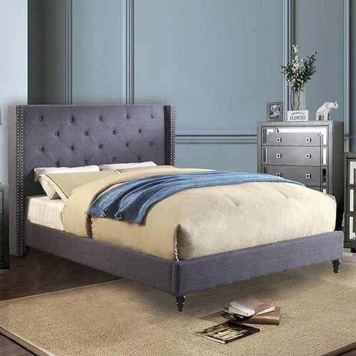 Anabelle E.King Bed Purple & Natural - The Mattress Center (Fresno,CA)