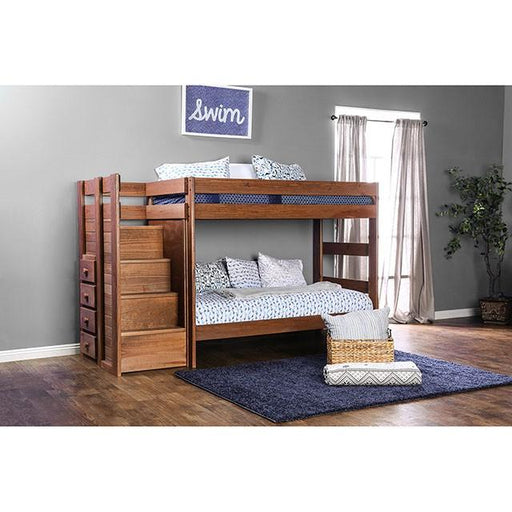 AMPELIOS T/T Bunk Bed W/ 2 Slat Kits (*Mattress Ready) - The Mattress Center (Fresno,CA)