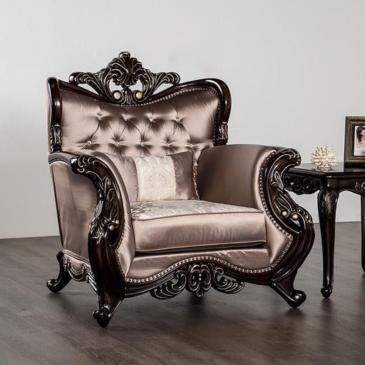Albacete Chair Cherry & Campage - The Mattress Center (Fresno,CA)