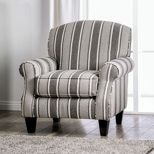 Ames Striped Chair - The Mattress Center (Fresno,CA)