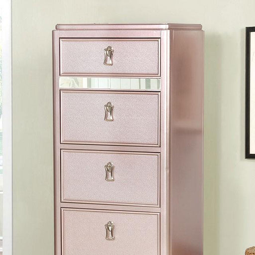 Ariston Rose Gold Swivel Chest - The Mattress Center (Fresno,CA)