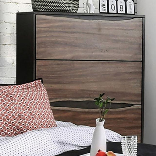 Fulton Dark Oak/Dark Walnut Chest - The Mattress Center (Fresno,CA)