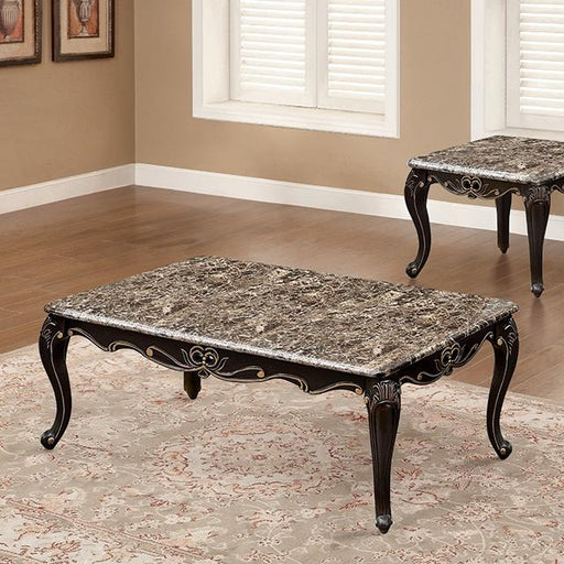 Albacete Coffee Table Walnut & Campage - The Mattress Center (Fresno,CA)