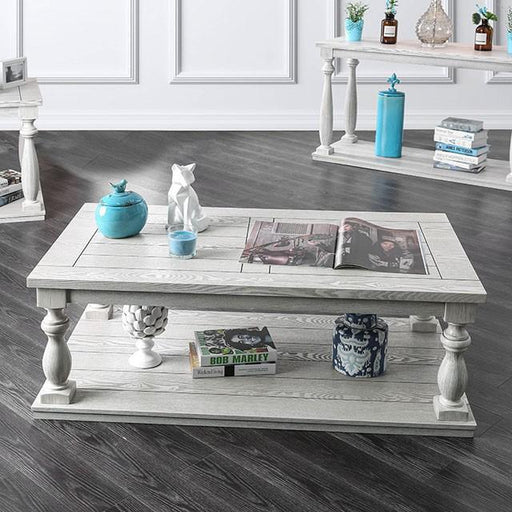 Arlington Antique White Coffee Table - The Mattress Center (Fresno,CA)