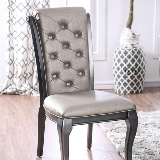 Amina Gray Side Chair (2/CTN) - The Mattress Center (Fresno,CA)