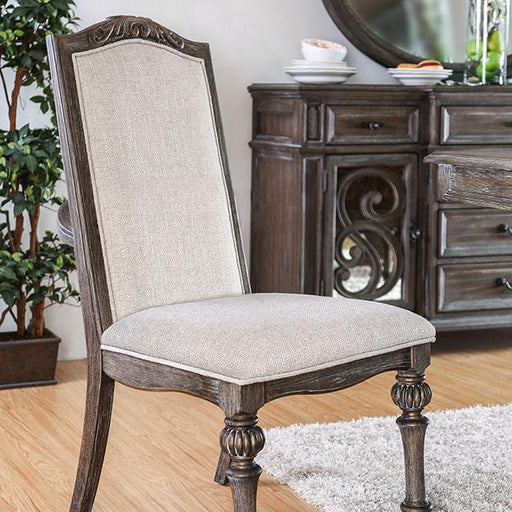 ARCADIA Rustic Natural Tone/ Ivory Side Chair (2/CTN) - The Mattress Center (Fresno,CA)
