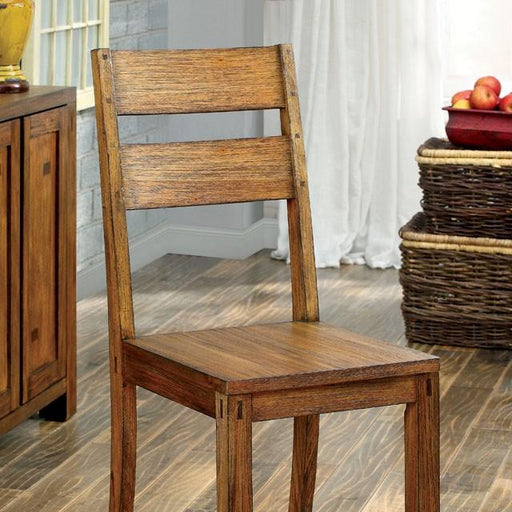FRONTIER Dark Oak Side Chair (2/CTN) - The Mattress Center (Fresno,CA)