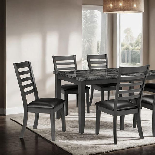 Adia 7 Pc Dinning Table Set Grey & Brown - The Mattress Center (Fresno,CA)