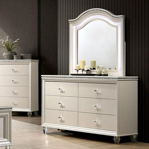 ALLIE Dresser Beige & Rose Gold - The Mattress Center (Fresno,CA)