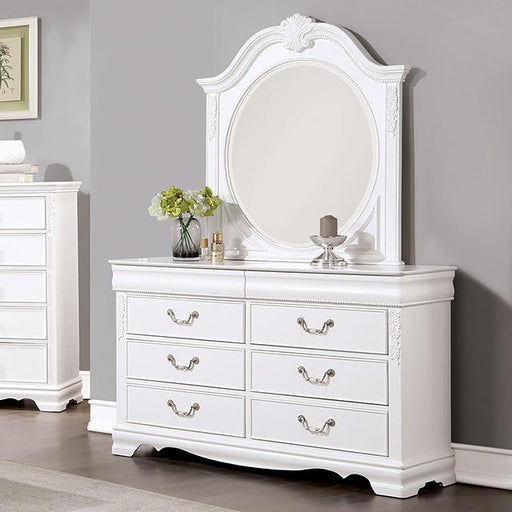 ALECIA Dresser, White - The Mattress Center (Fresno,CA)