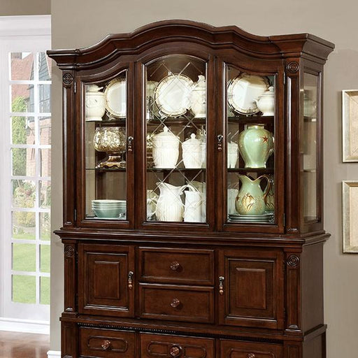 Alpena Brown Cherry Hutch & Buffet - The Mattress Center (Fresno,CA)