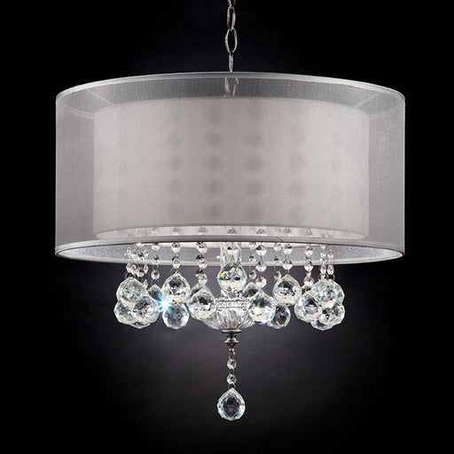 19"H Ceiling Lamp, Hanging Crystal - The Mattress Center (Fresno,CA)