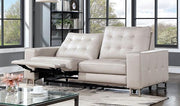 ABBERTON Power Loveseat, Beige - The Mattress Center (Fresno,CA)