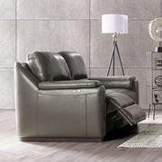 ALTAMURA Power Loveseat, Gray & Beige - The Mattress Center (Fresno,CA)