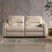 ALTAMURA Power Loveseat, Gray & Beige - The Mattress Center (Fresno,CA)