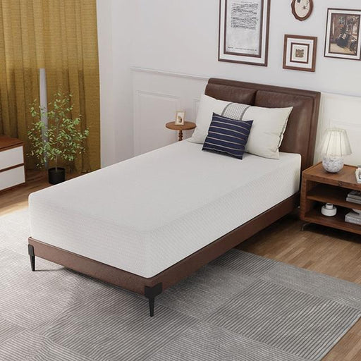Forsythia 12" Twin Green Tea Gel Memory Foam - The Mattress Center (Fresno,CA)