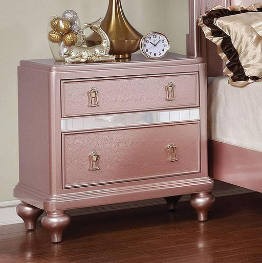 Ariston Rose Gold Night Stand - The Mattress Center (Fresno,CA)