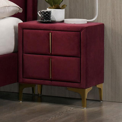 FLORIZEL Night Stand, Red - The Mattress Center (Fresno,CA)