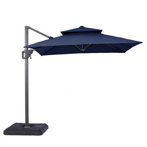 Fida 8 Ft Square Umbrella w/ Double Top + 37" Large Base - The Mattress Center (Fresno,CA)