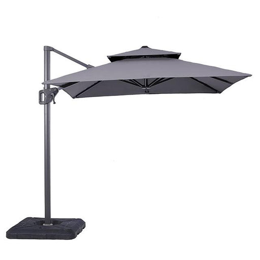 Fida 8 Ft Square Umbrella w/ Double Top + 37" Large Base - The Mattress Center (Fresno,CA)