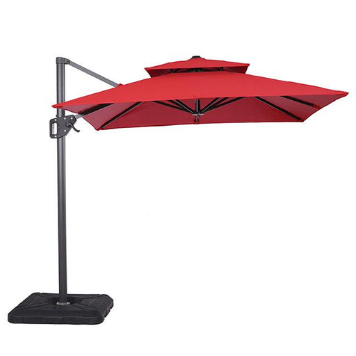 Fida 8 Ft Square Umbrella w/ Double Top + 37" Large Base - The Mattress Center (Fresno,CA)