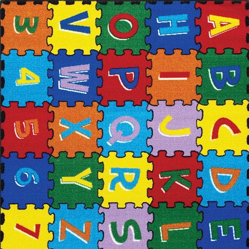 Abbey Alphabet/Multi 4' 9" X 6' 9" Area Rug - The Mattress Center (Fresno,CA)