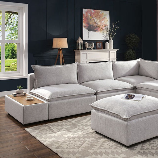 Arlene Sectional White - The Mattress Center (Fresno,CA)