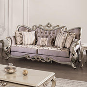 Albacete Sofa Campage & Walnut - The Mattress Center (Fresno,CA)