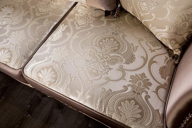 Albacete Sofa Campage & Walnut - The Mattress Center (Fresno,CA)