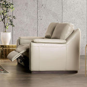 ALTAMURA Power Sofa, Gray & Beige - The Mattress Center (Fresno,CA)