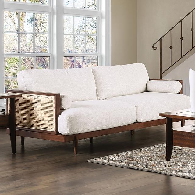 ALESUND Sofa, Beige/Light Oak, Natural & Brown - The Mattress Center (Fresno,CA)
