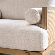 ALESUND Sofa, Beige/Light Oak, Natural & Brown - The Mattress Center (Fresno,CA)