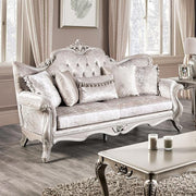 Acapulco White & Espresso Sofa - The Mattress Center (Fresno,CA)