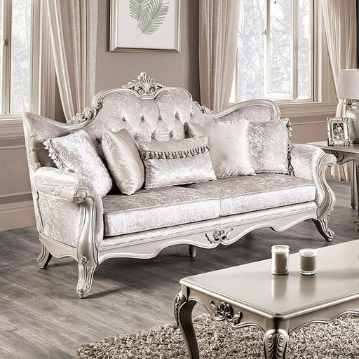 Acapulco White & Espresso Sofa - The Mattress Center (Fresno,CA)