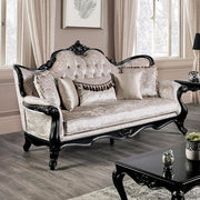 Acapulco White & Espresso Sofa - The Mattress Center (Fresno,CA)